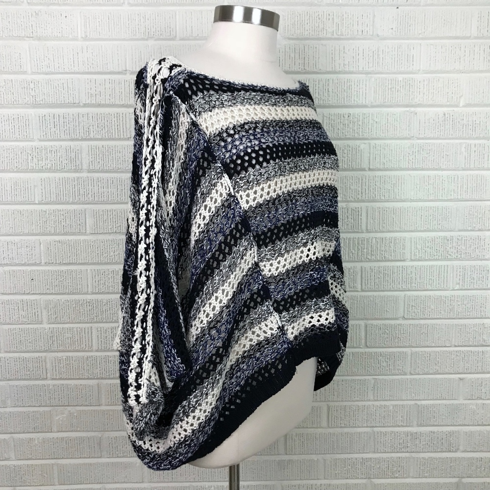 Free People Chunky Oversized Crop Stripe Sweater - Picture 2 of 8